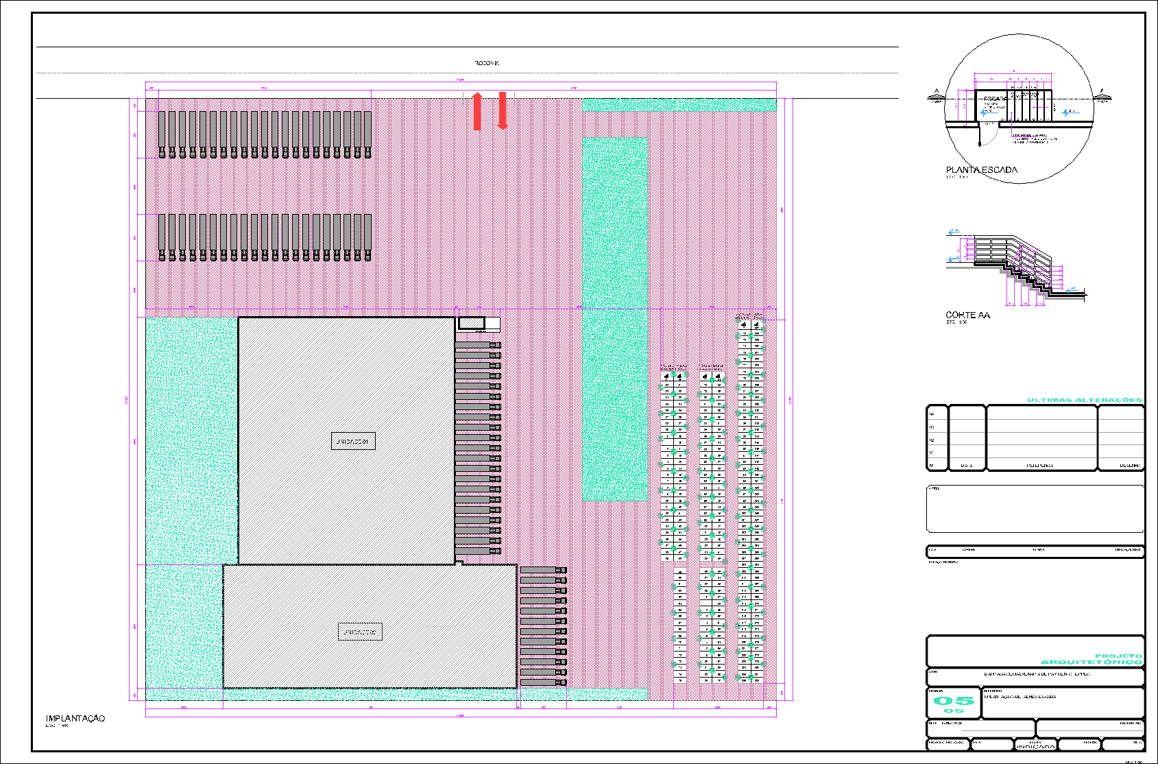 Centro de Distribuição, 51696 porta pallets, 5 pranchas A1
