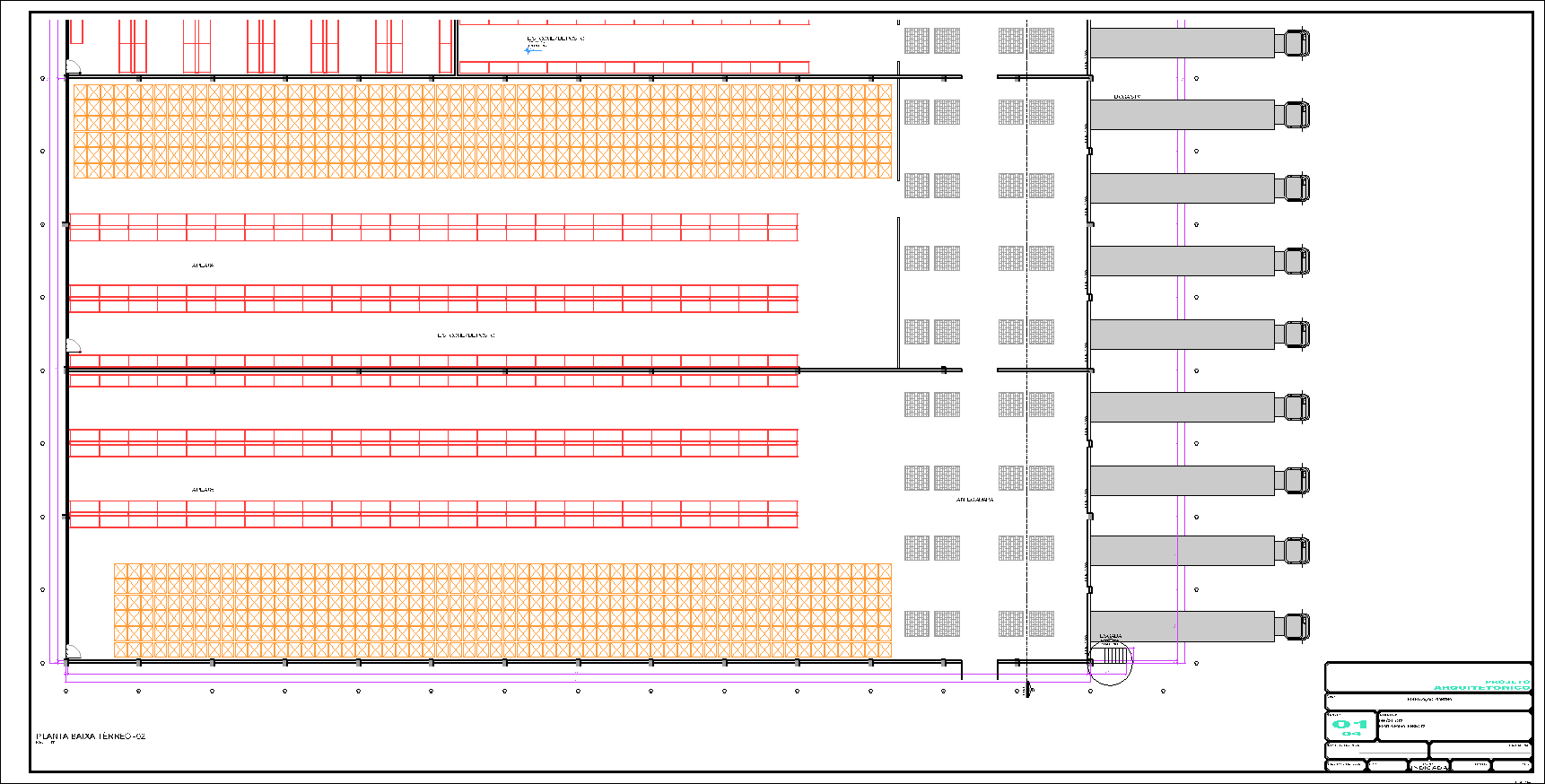 Centro de Distribuição, 8910 porta pallets, 4 pranchas A1