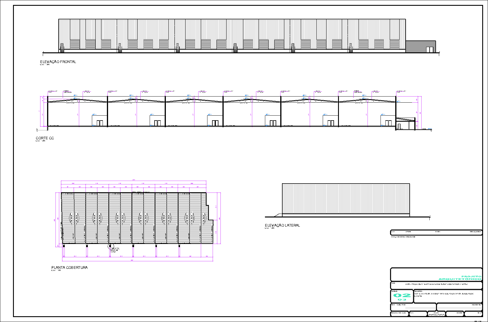 Centro de Distribuição, para congelados, 3 pranchas A1