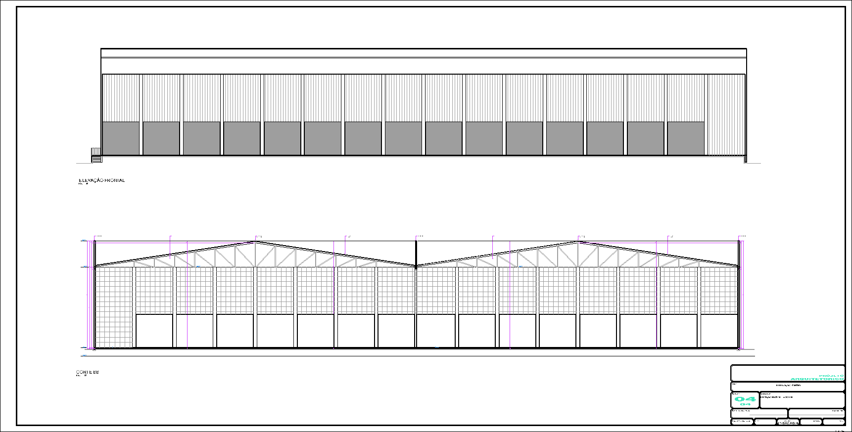 Centro de Distribuição, 8910 porta pallets, 4 pranchas A1
