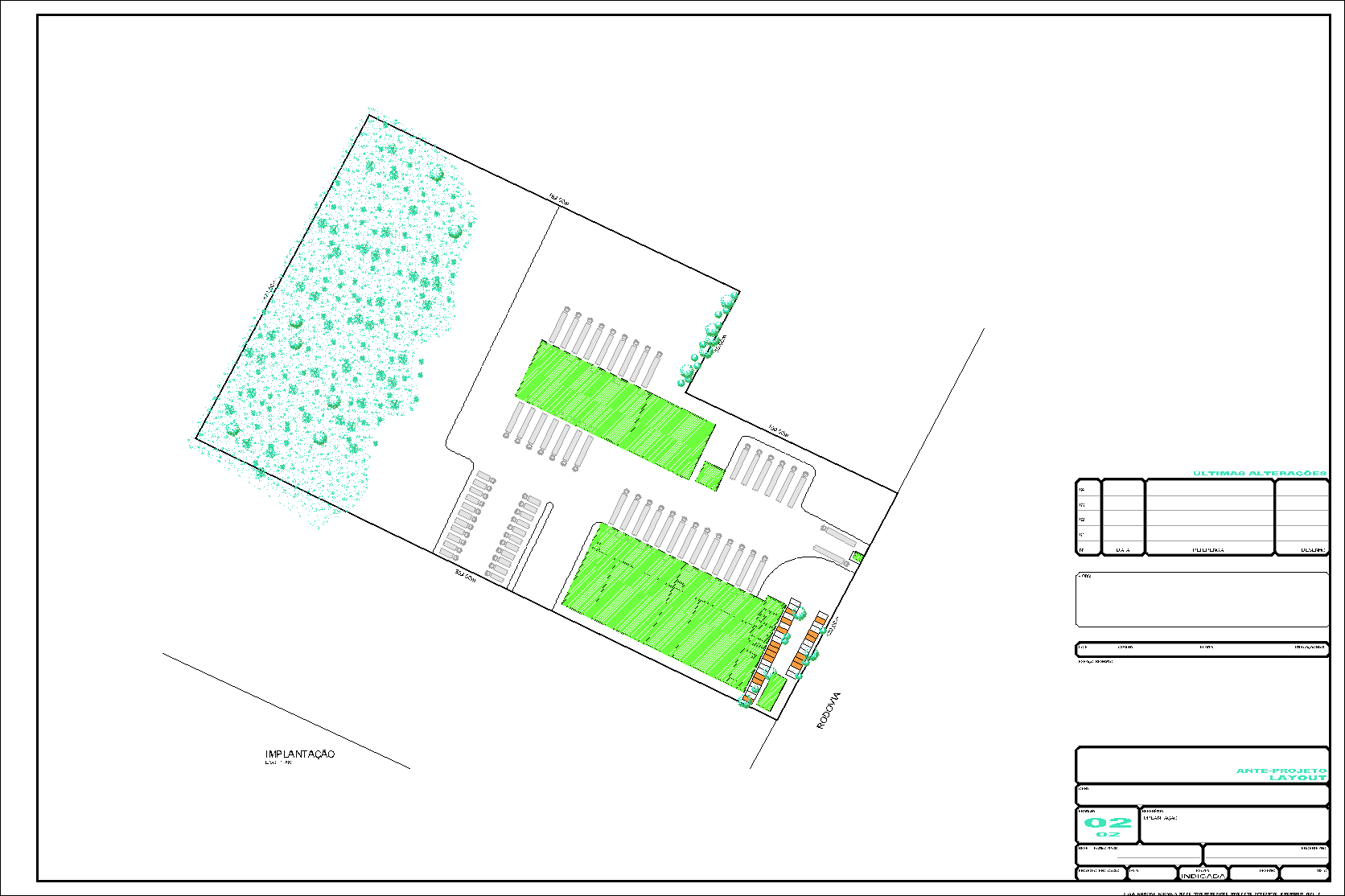 Centro de Distribuição, 4500 porta pallets, 2 pranchas A1