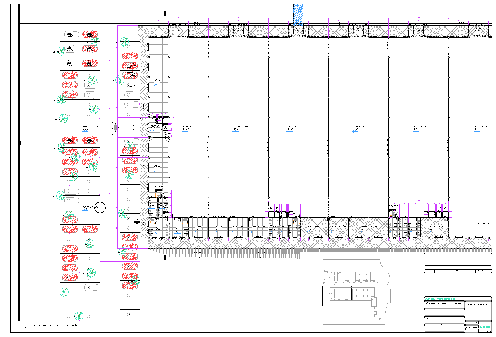 Industrial, arquitetônico, 17 pranchas A1