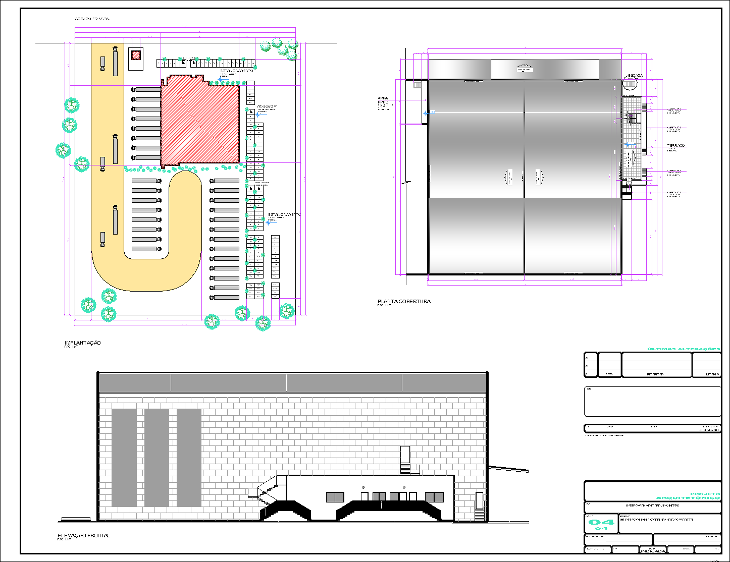 Centro de Distribuição, 2904 porta pallets, 4 pranchas A1