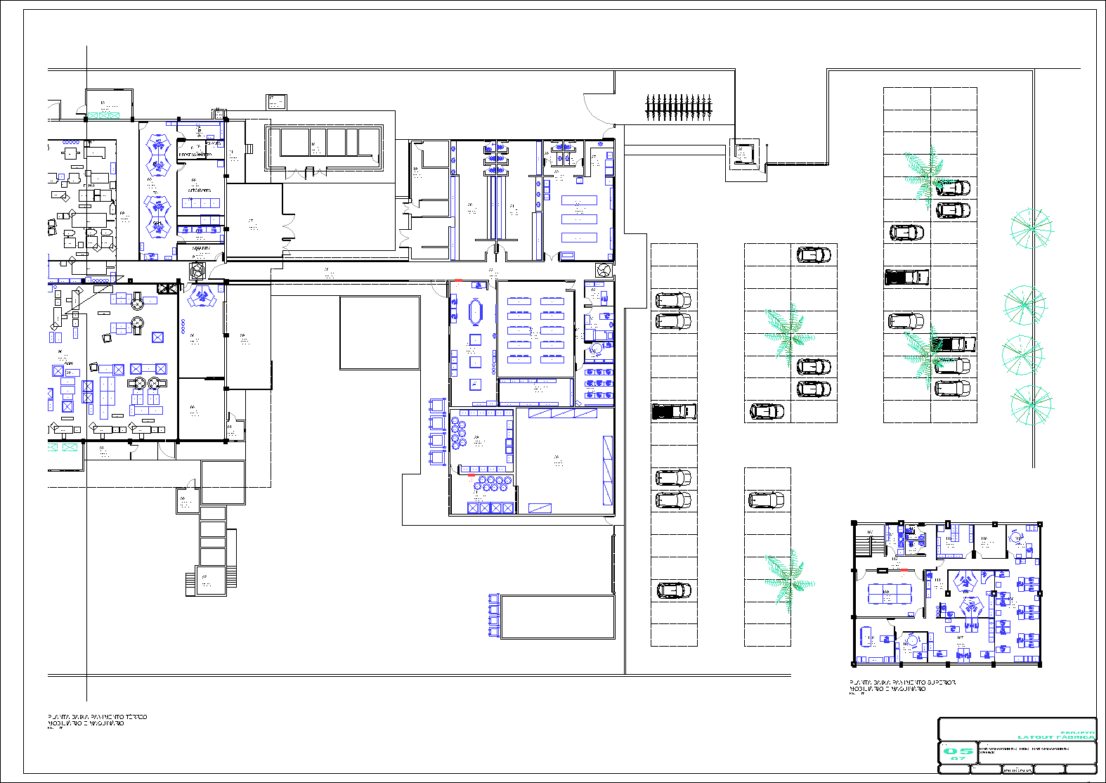 Industrial, arquitetônico, 7 pranchas A1