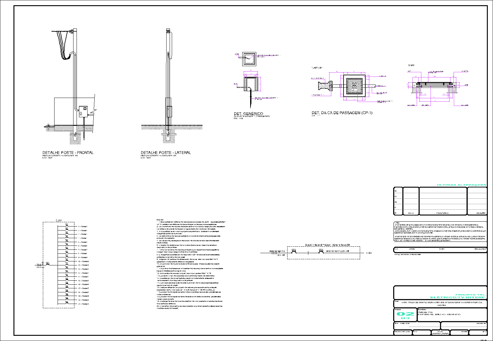 Residência com edícula, elétrico, TV, interfone, 3 pranchas A1