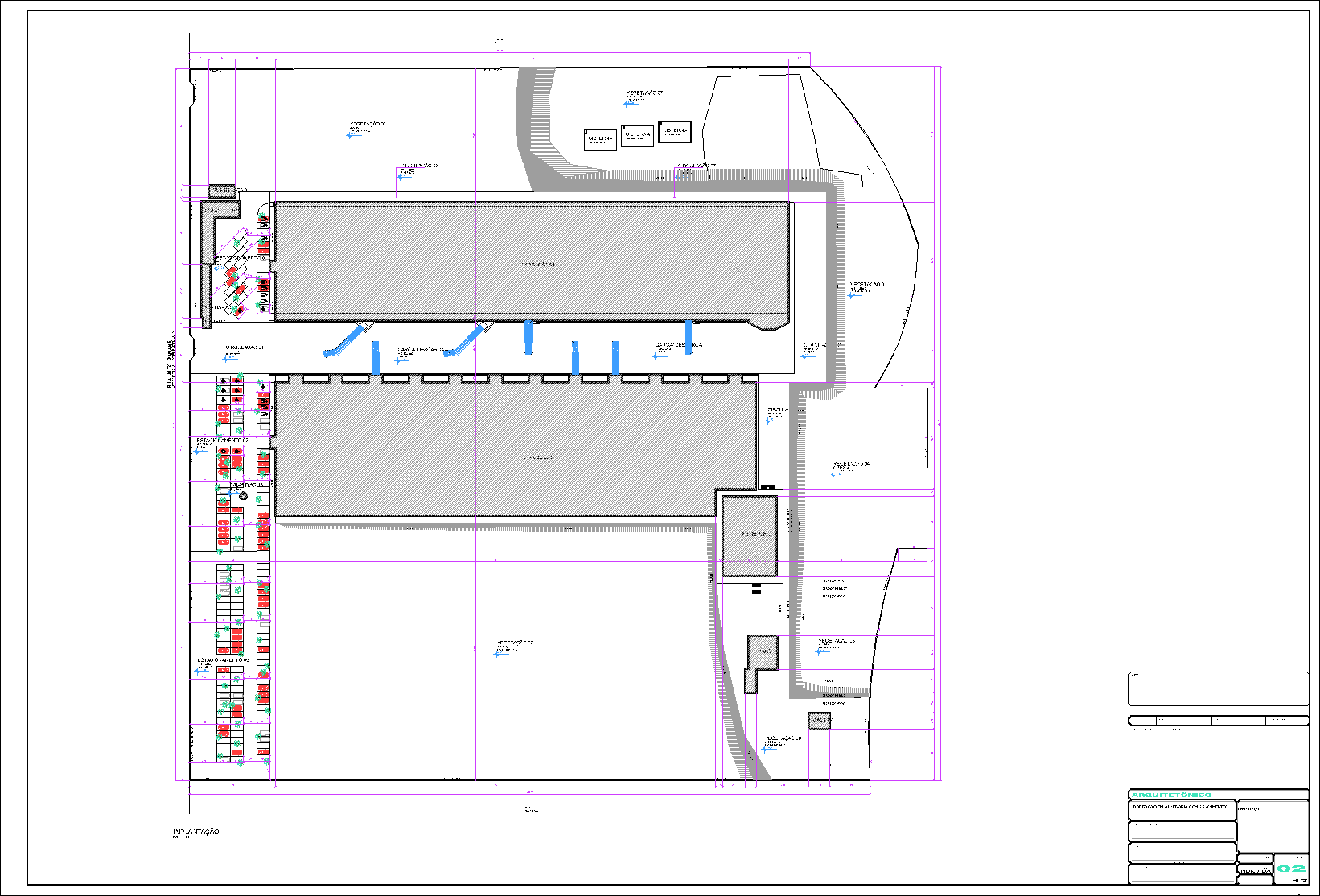 Industrial, arquitetônico, 17 pranchas A1