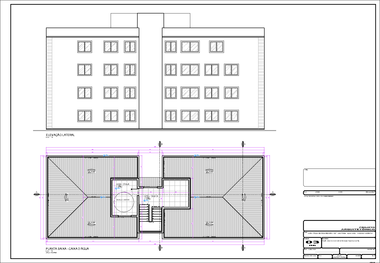Prédio, 16 aptos., arquitetônico, 6 pranchas A1