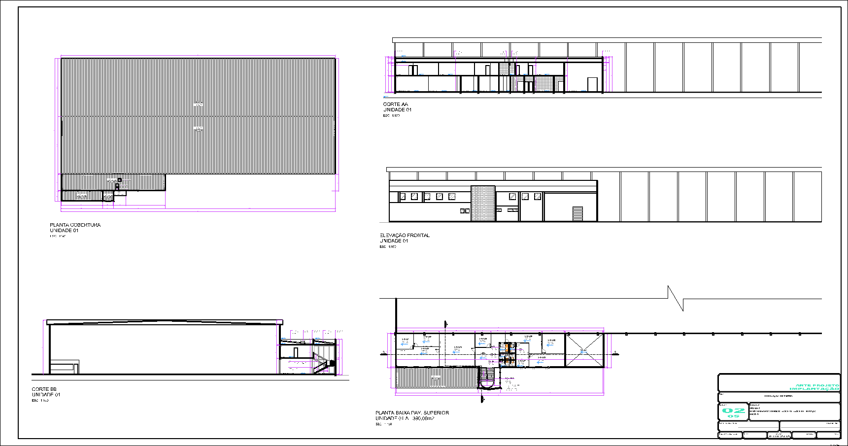 Centro de Distribuição, 10896 porta pallets, 5 pranchas A1