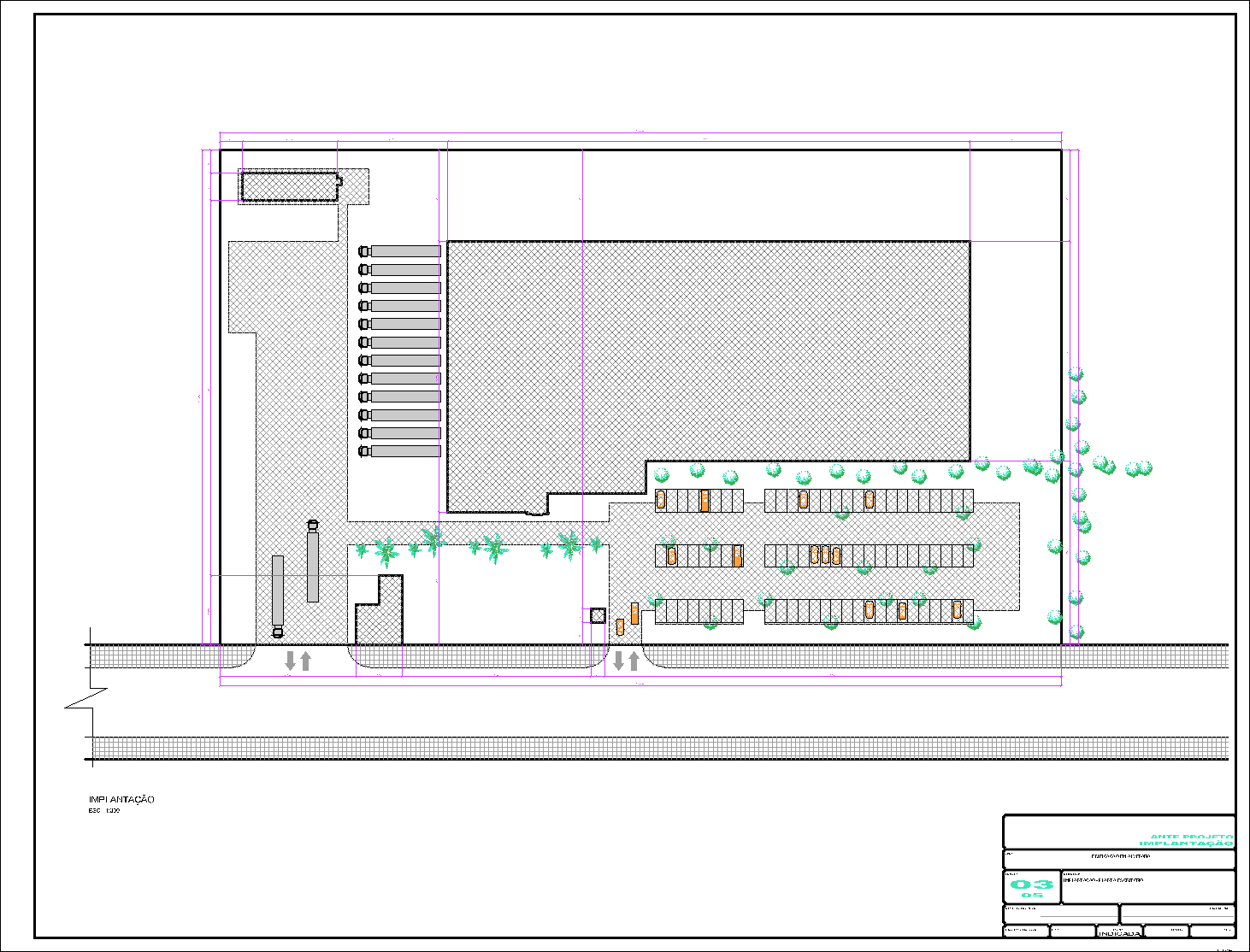 Centro de Distribuição, 10896 porta pallets, 5 pranchas A1