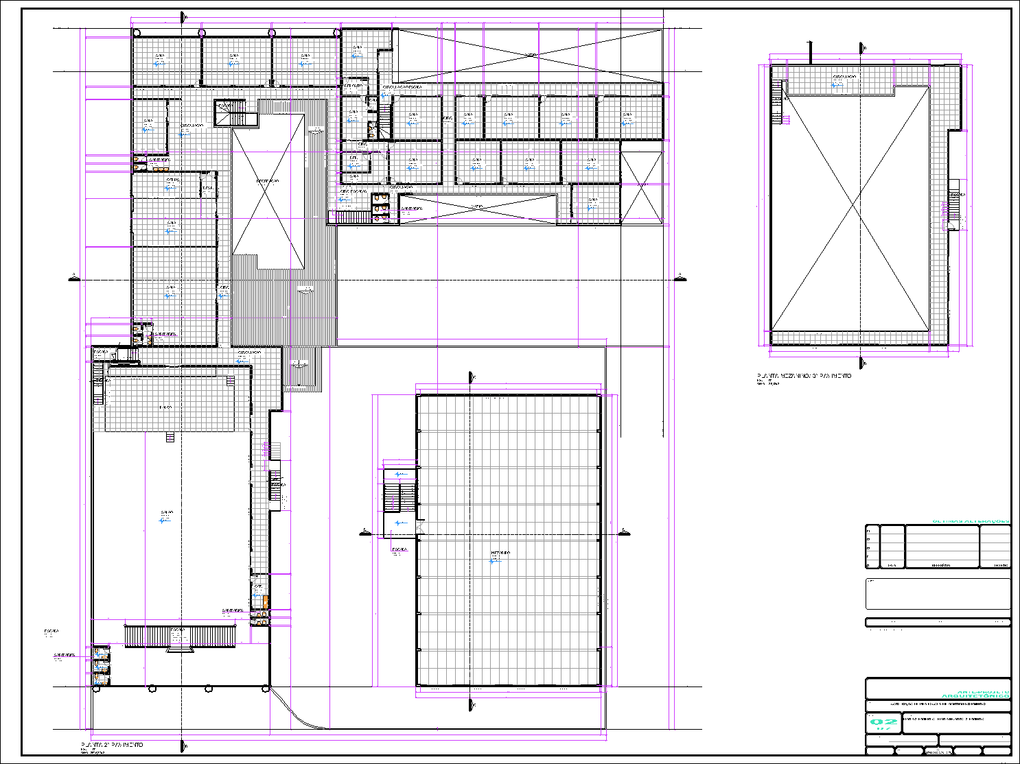 Local de treinamento, arquitetônico, 5 pranchas A1