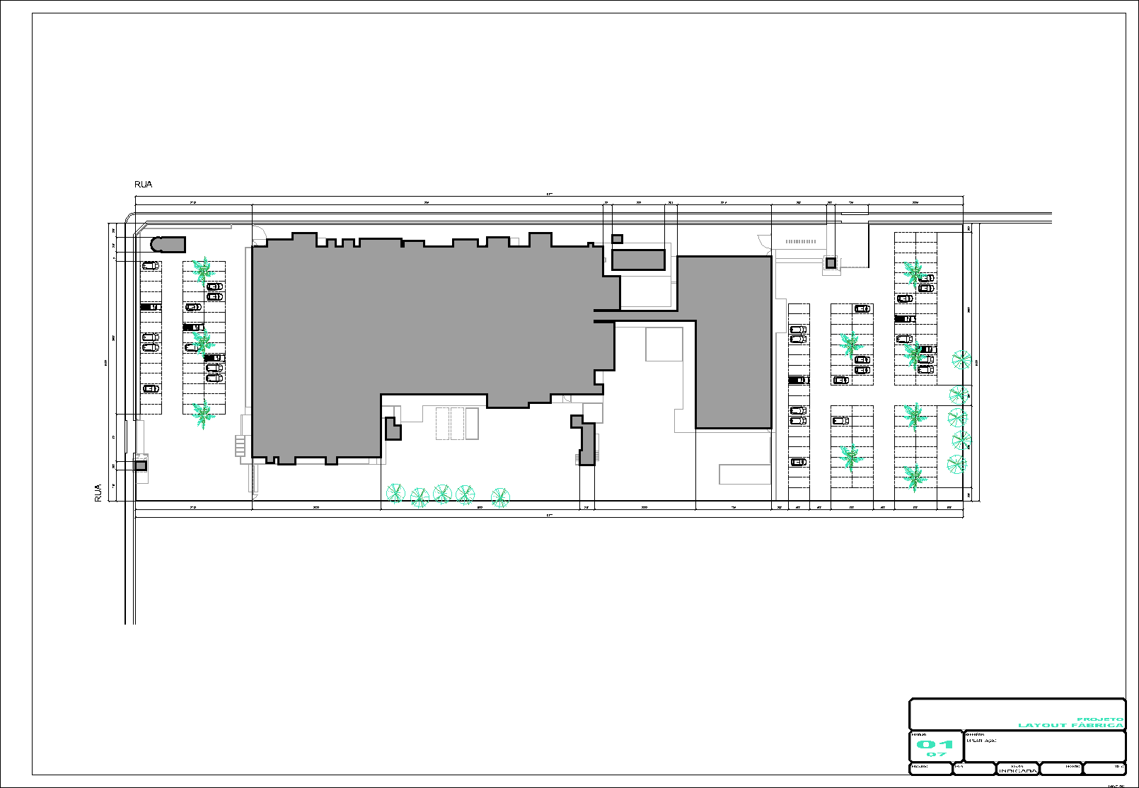 Industrial, arquitetônico, 7 pranchas A1