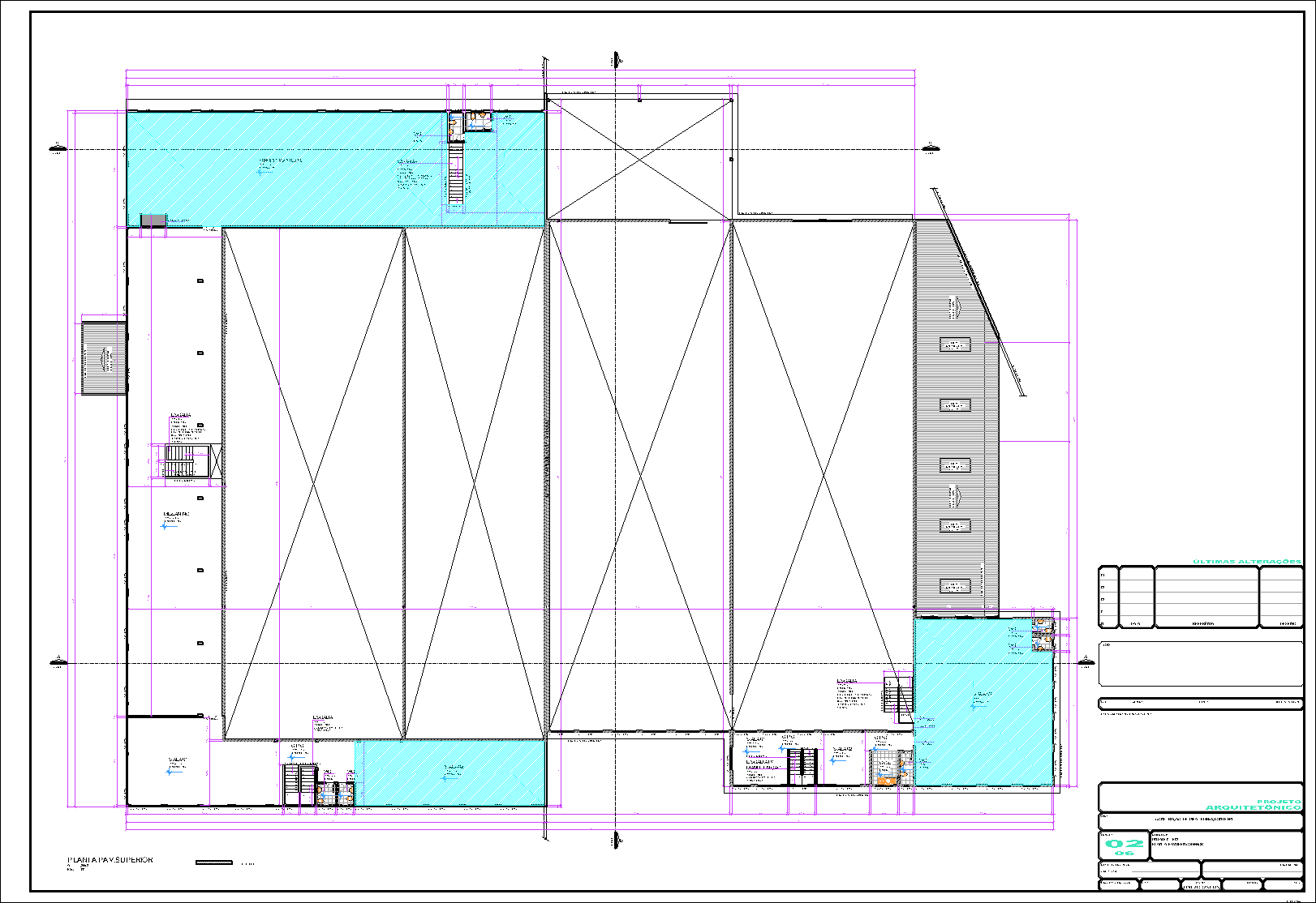 Industrial, arquitetônico, 6 pranchas A1