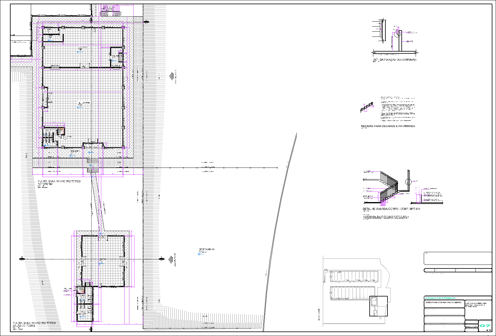 Industrial, arquitetônico, 17 pranchas A1