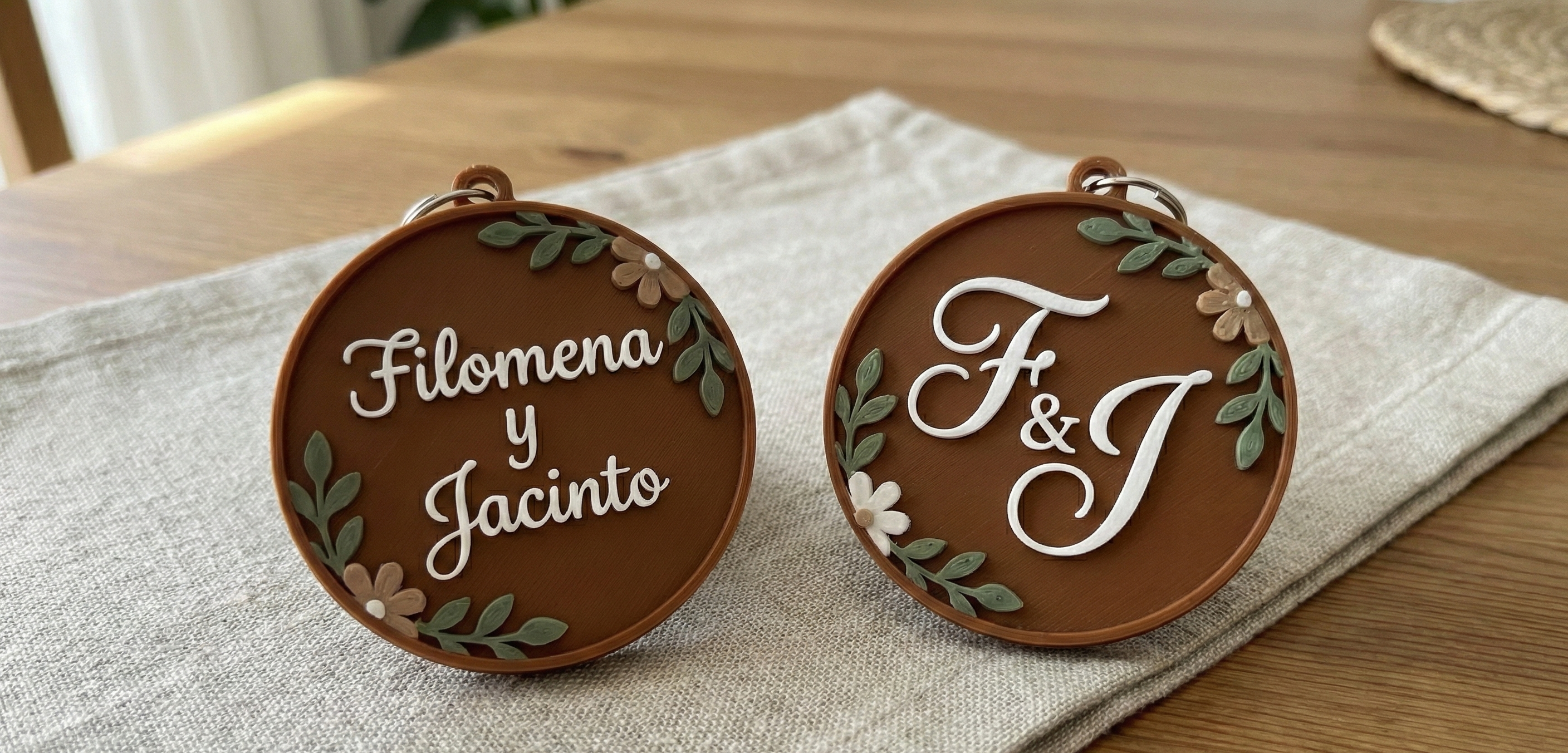 Llaveros personalizados 3d