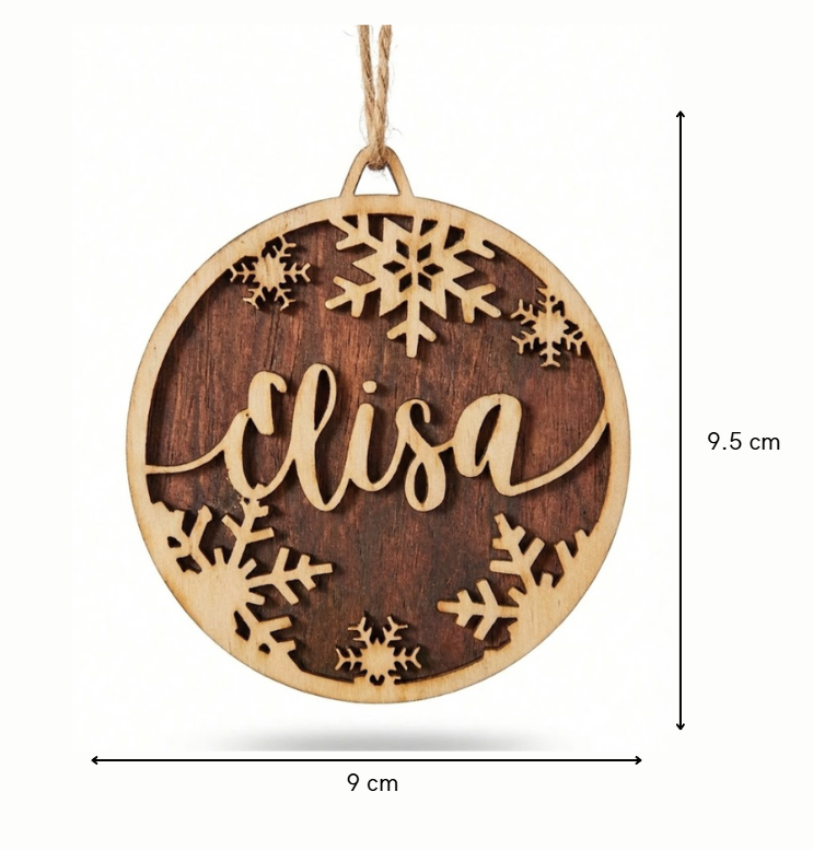 Bolas de navidad estilo copo interior