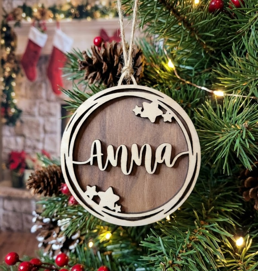 Bola de Navidad estilo estrellas