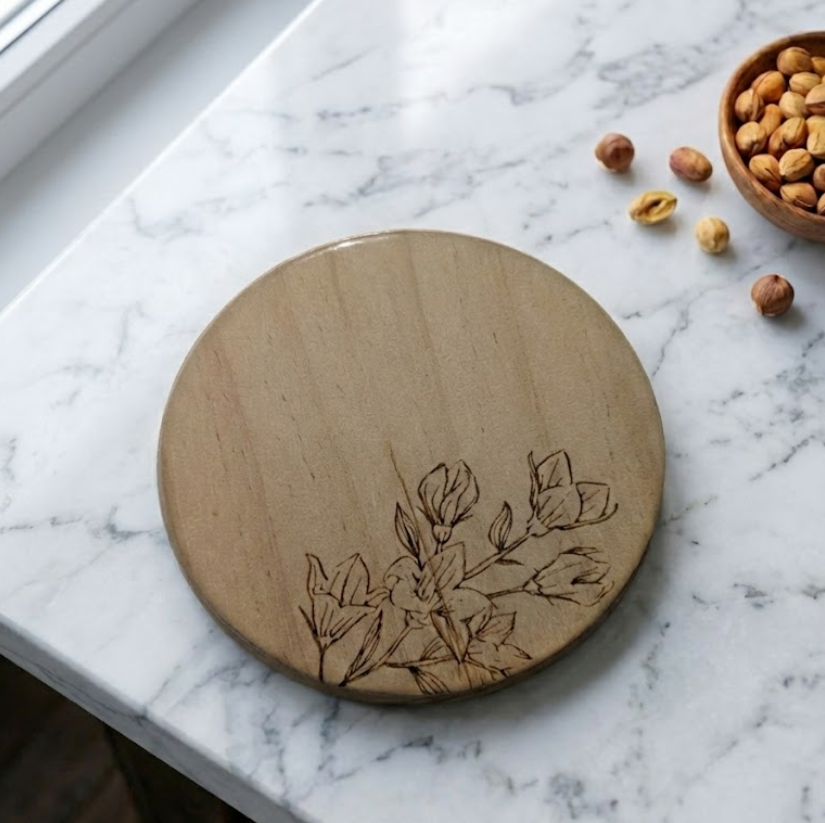 Posavasos de Madera Personalizados con Acabado en Resina