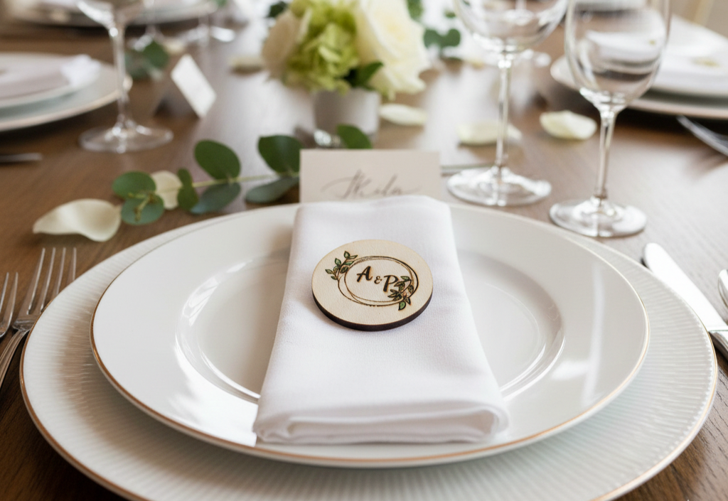 Imán personalizado con el logo de tu boda