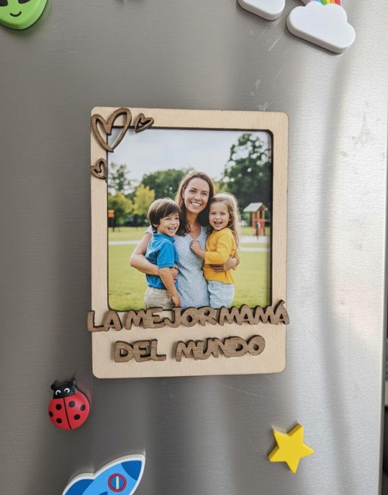 Imán Polaroid "La mejor mamá del mundo"