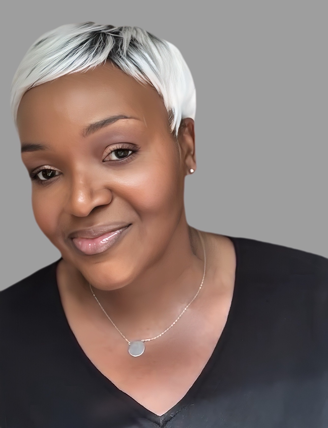 ICE ICE BABY Silver Ombre Pixie Cut Wig