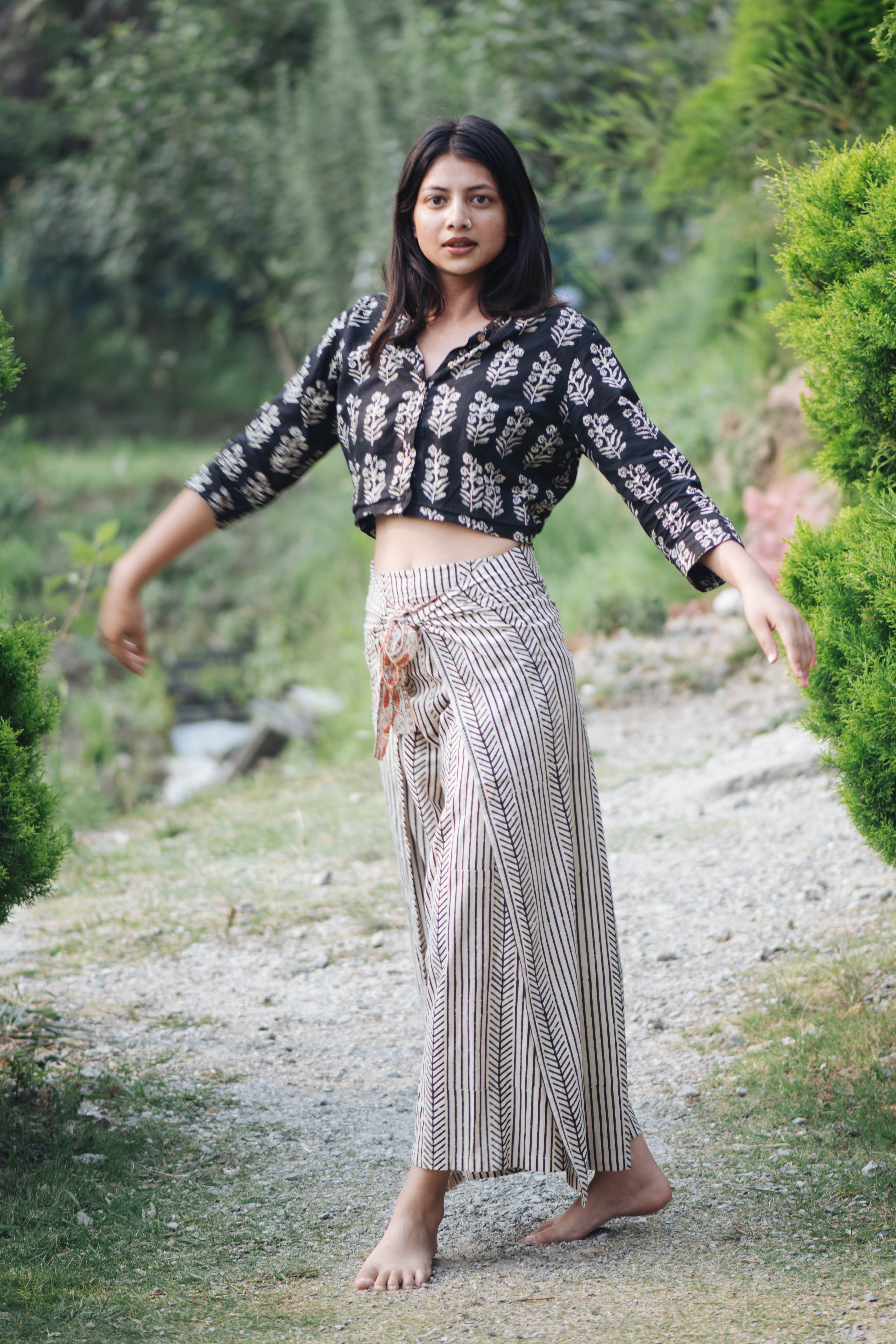 Classic Wrap Pants Fit 1