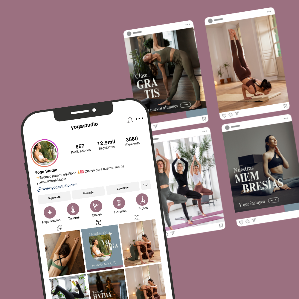 Pack de Redes Sociales para Yoga