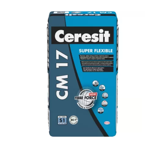 Tile Adhesive CM 17 Ceresit C2TES1 – 25 kg, Grey