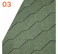 Bitumen tiles Hexa diferent colours by choise per 1m2
