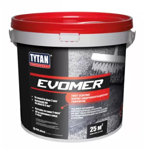 TYTAN EVOMER 9 kg Fast-Drying Bitumen-Polymer Waterproofing Mastic