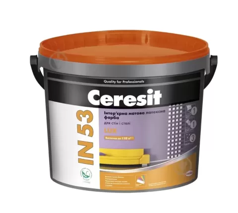 Interior Latex Paint IN53 LUX Ceresit 10 L