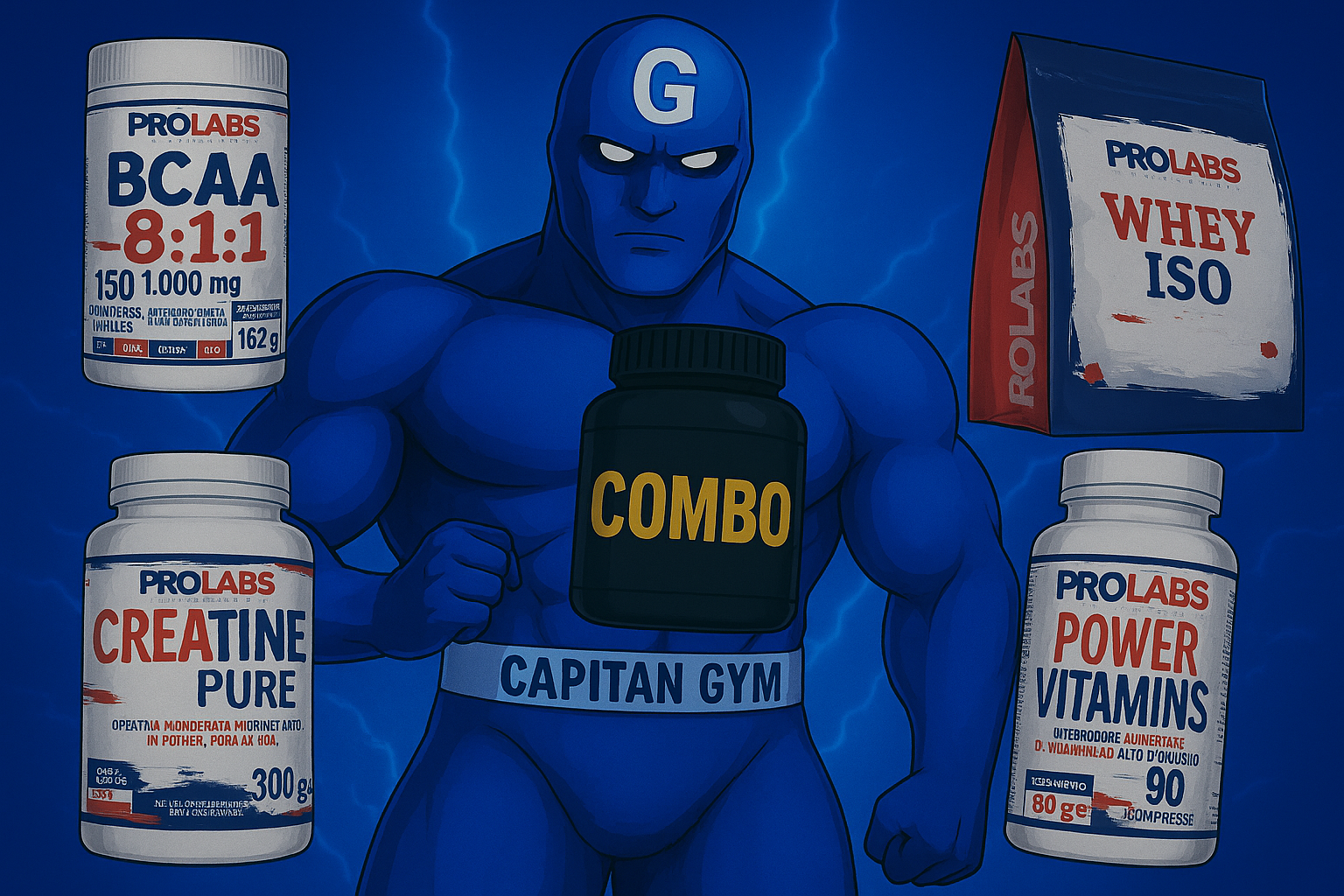 COMBO PROTEINE + AMINO + CREATINA + MULTIVITA