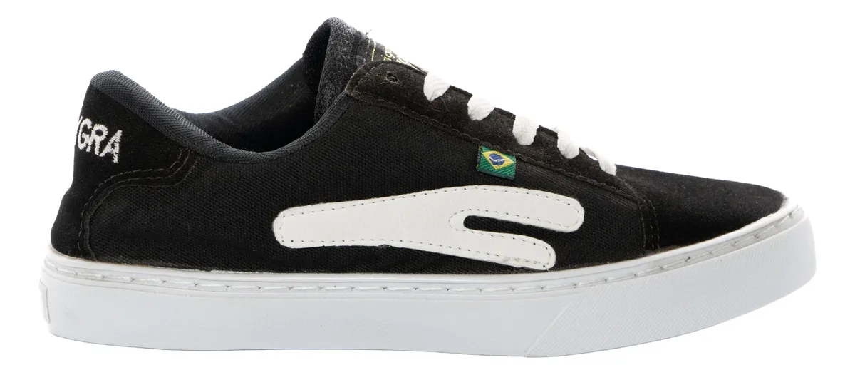 Classic Black Skate Sneaker