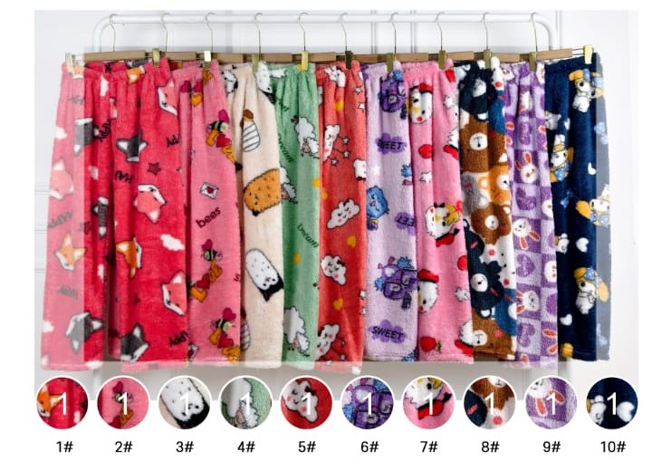 PANTALON PIJAMA AFELPADO PARA DAMA MARCA JERA