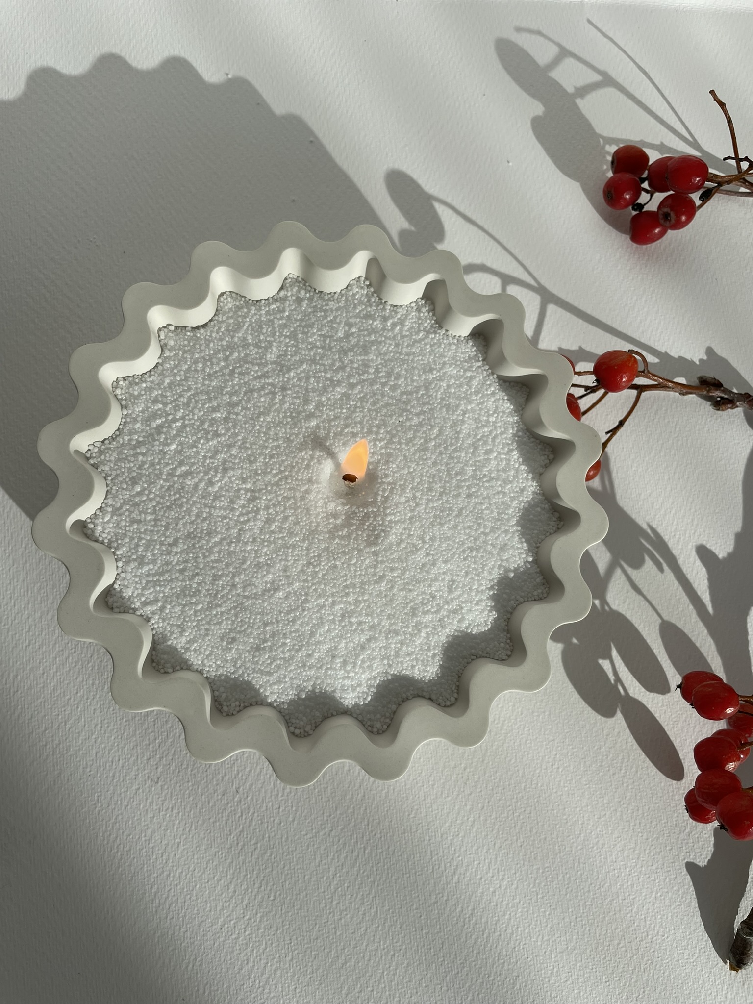 Smėlio vaško žvakė #1