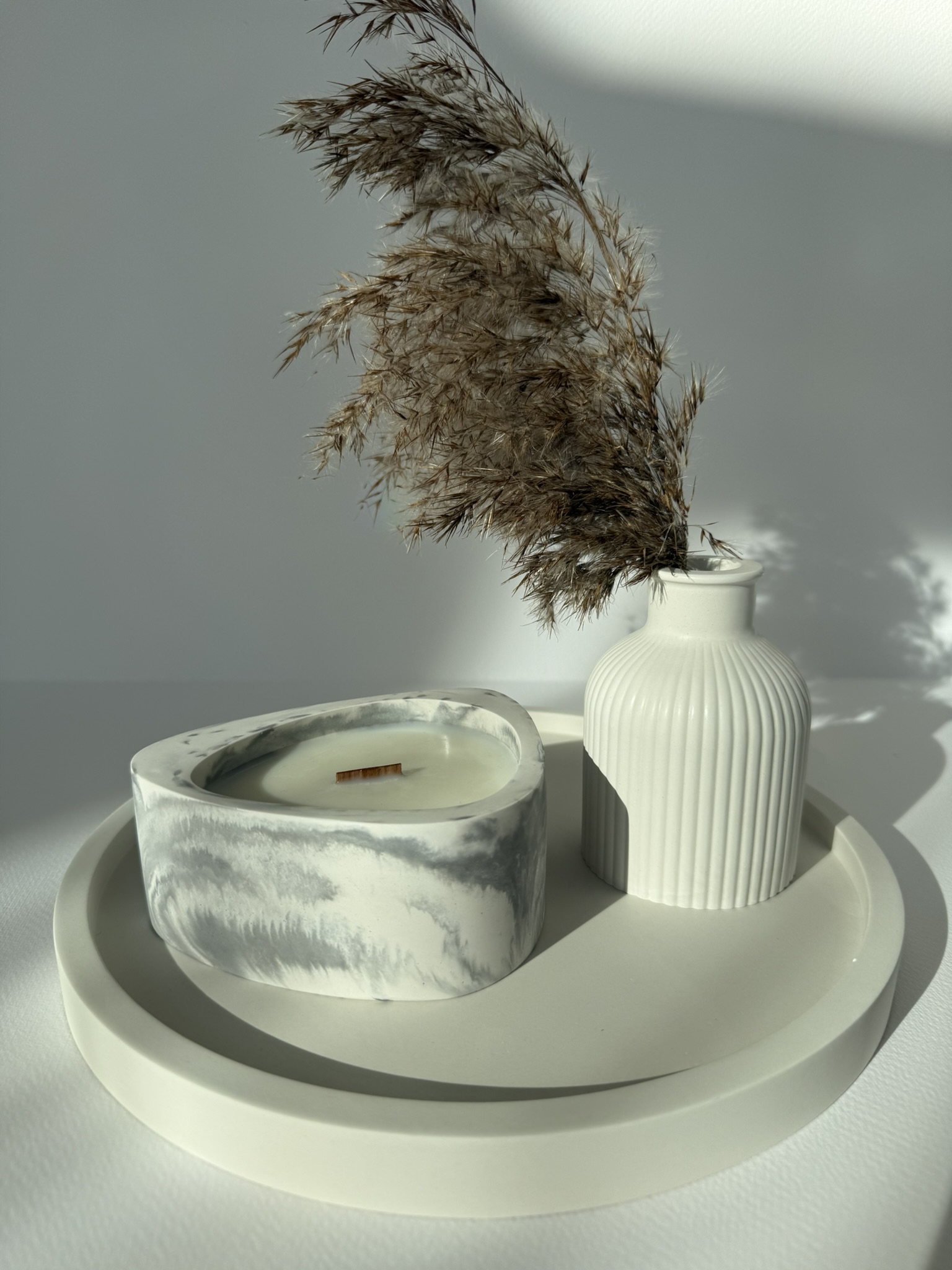 Didelio balto padėklo rinkinys