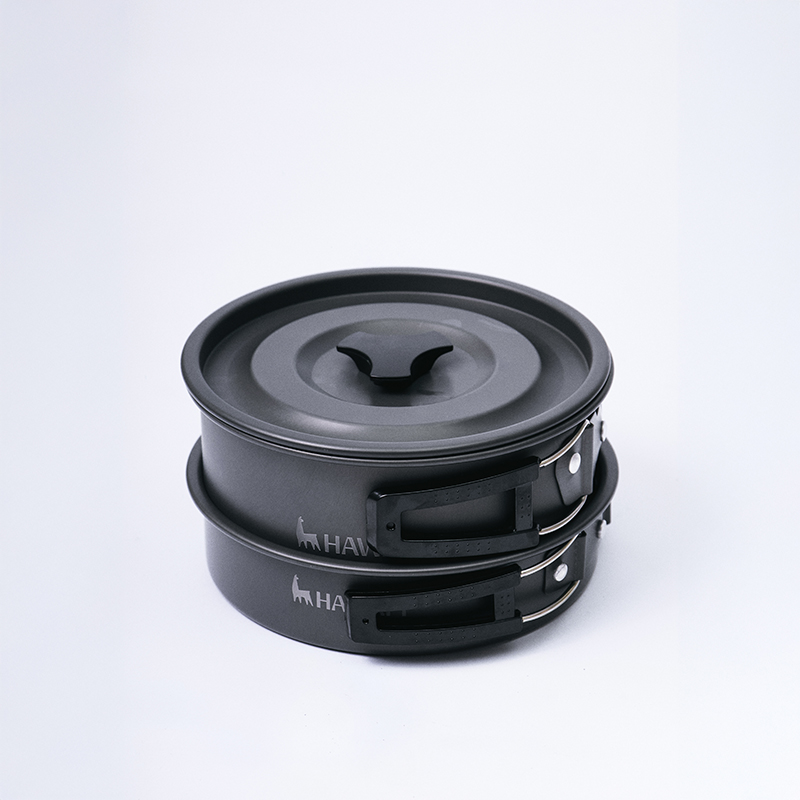 Conjunto de panelas para camping