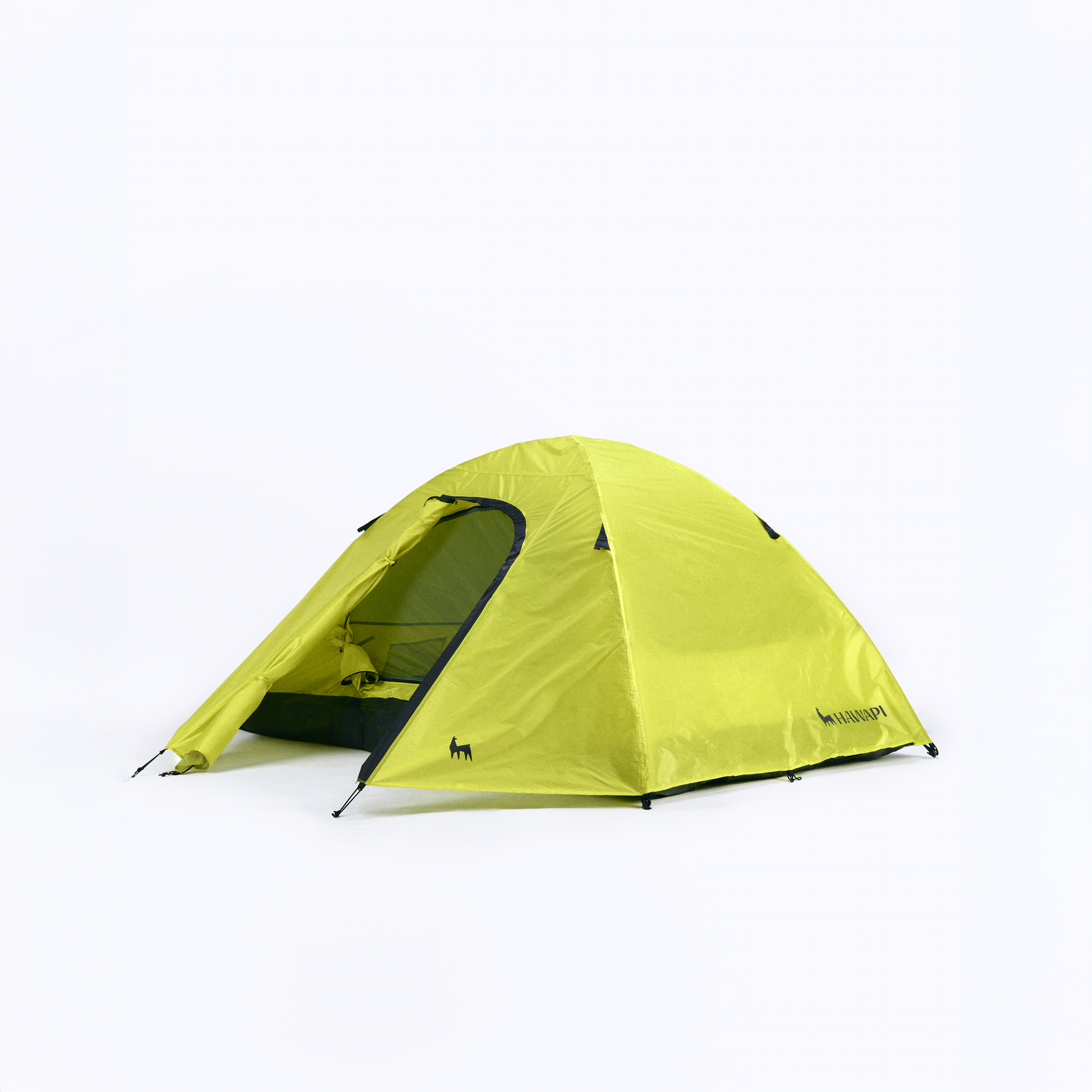 Barraca Ayllu 4p verde com tenda preta