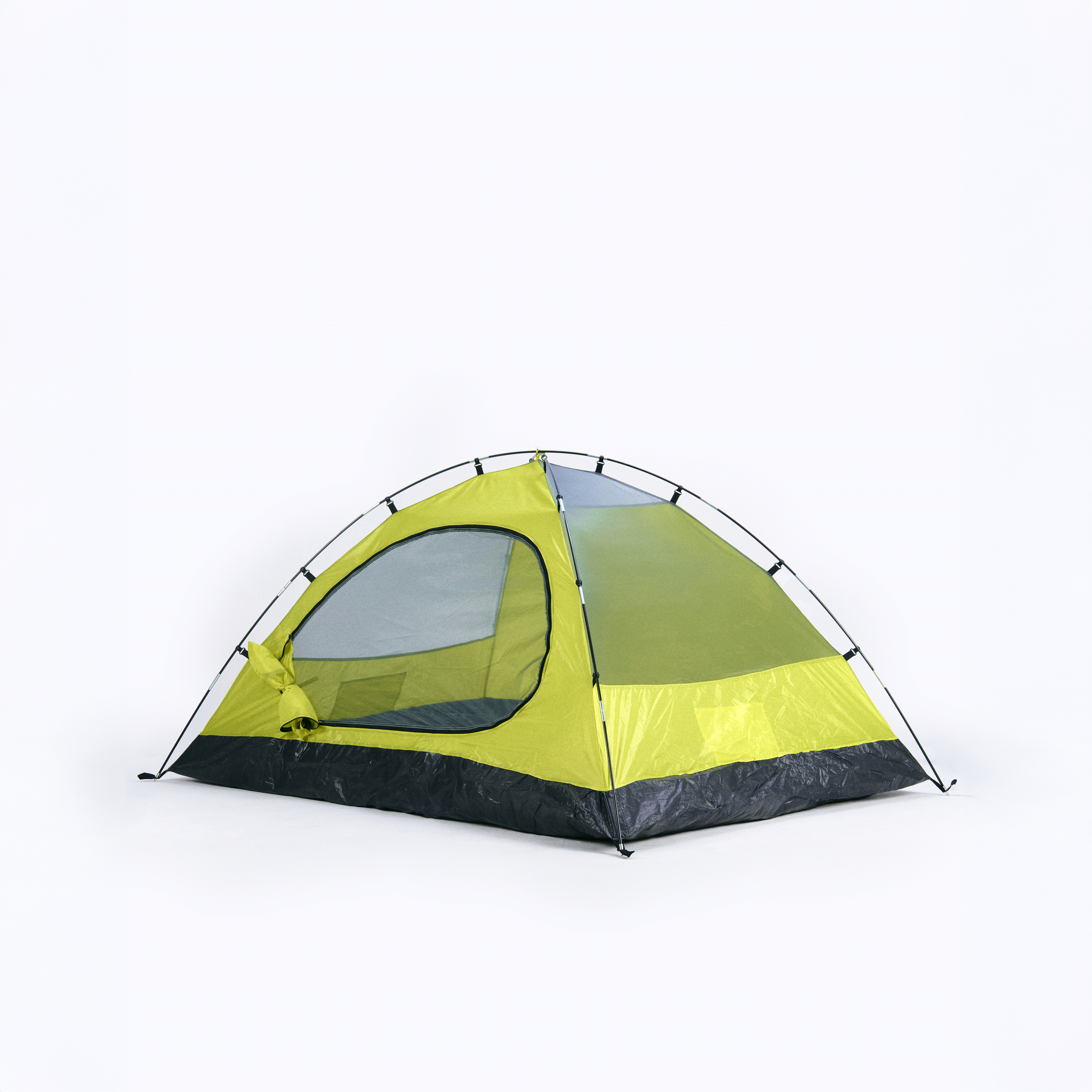 Barraca Ayllu 4p verde com tenda preta