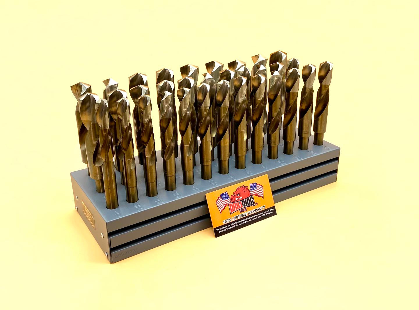 High-speed steel drill bit set