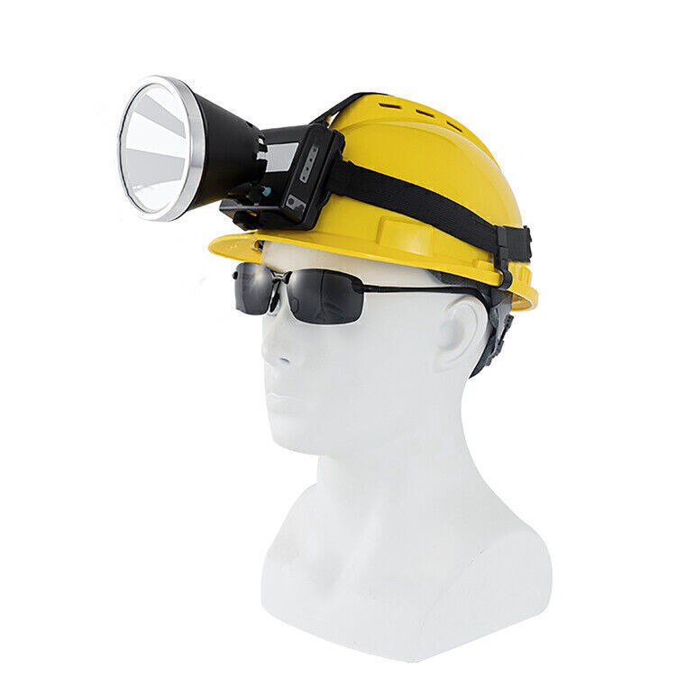 Safety Helmet with Mounted Headlamp