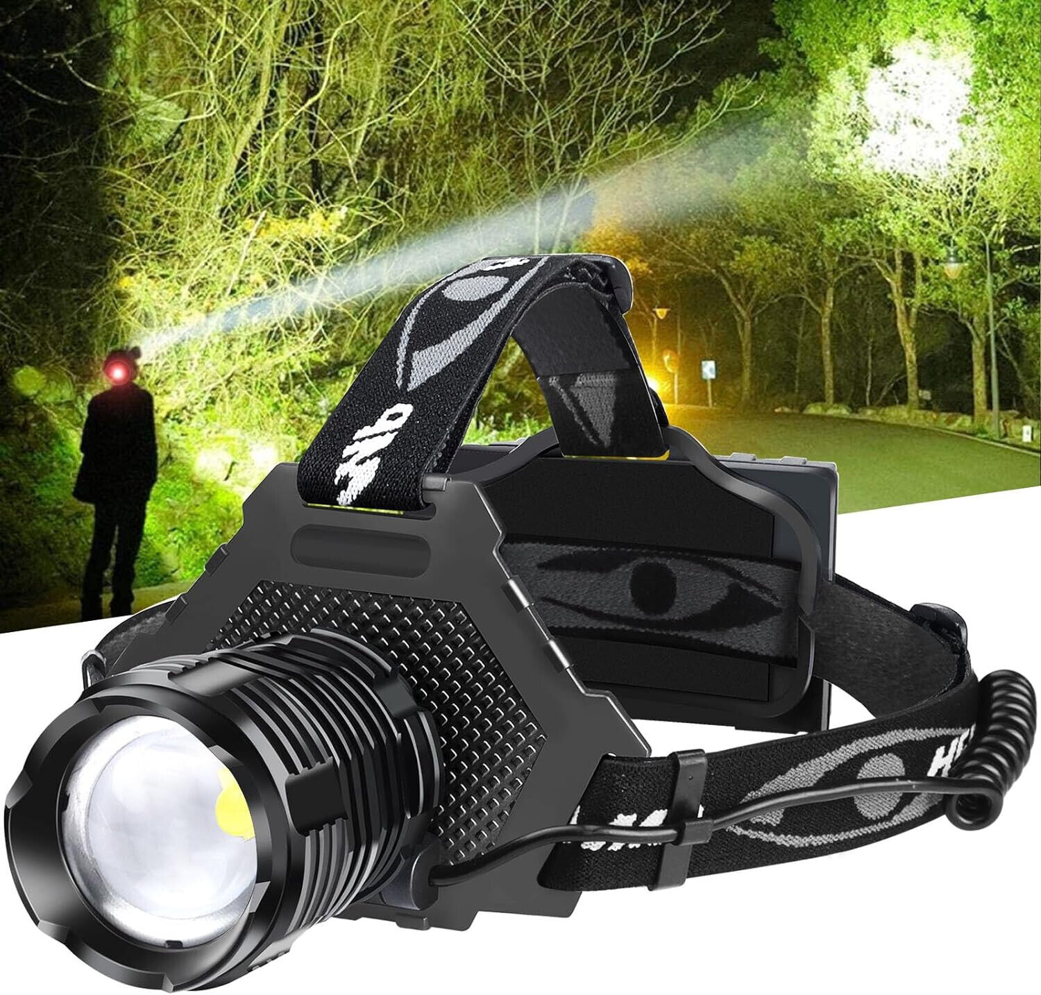 Rechargeable LED Headlamp (100,000 Lumens)