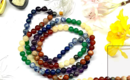 Multi-colored gemstone bead necklaces