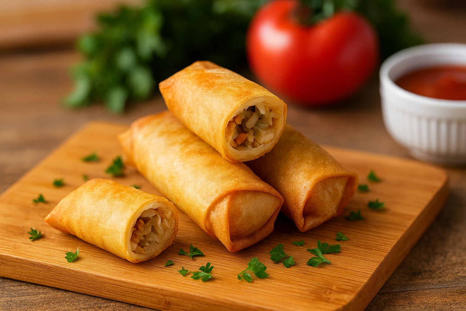 chicken spring rolls