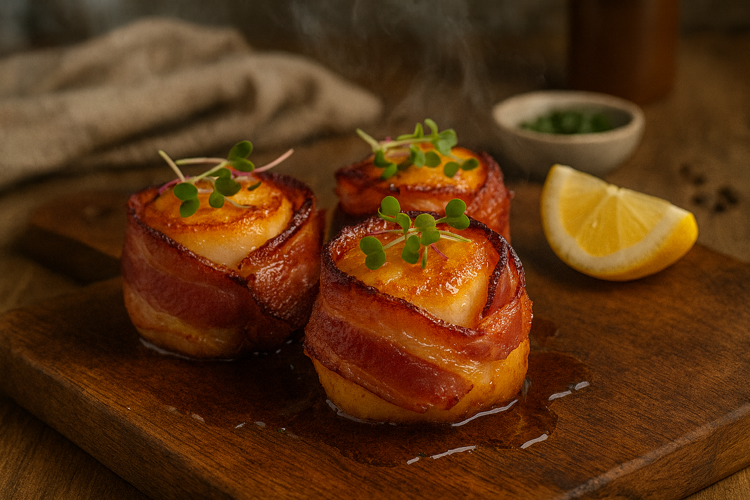 Bacon Wrapped Scallops