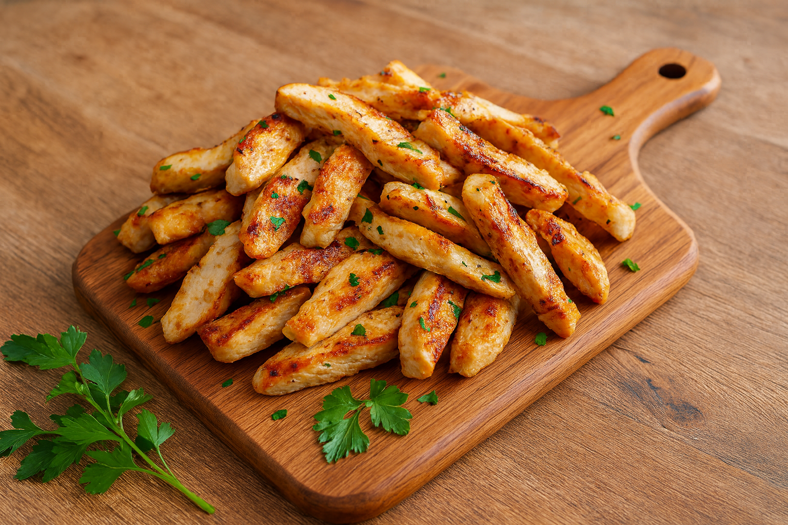 Oven Roasted Chicken Breast Strips