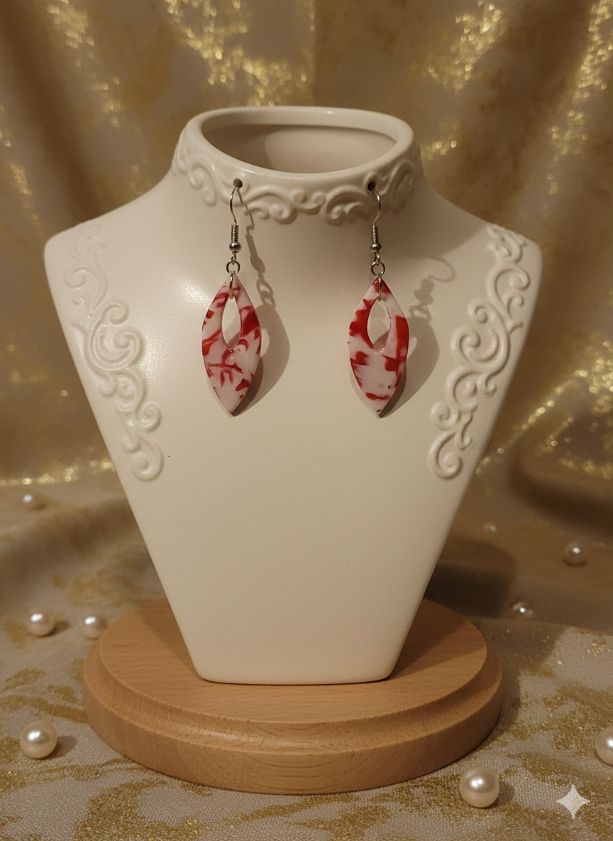 Boucles Eclat de carmin 