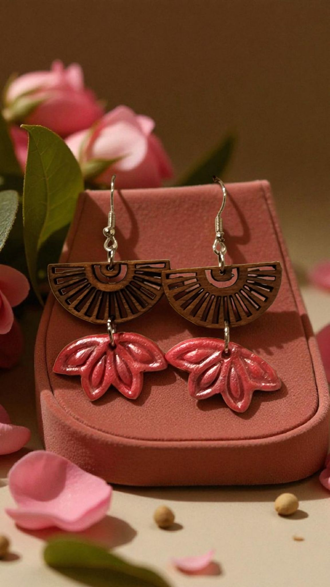 Boucles fleur de lotus 