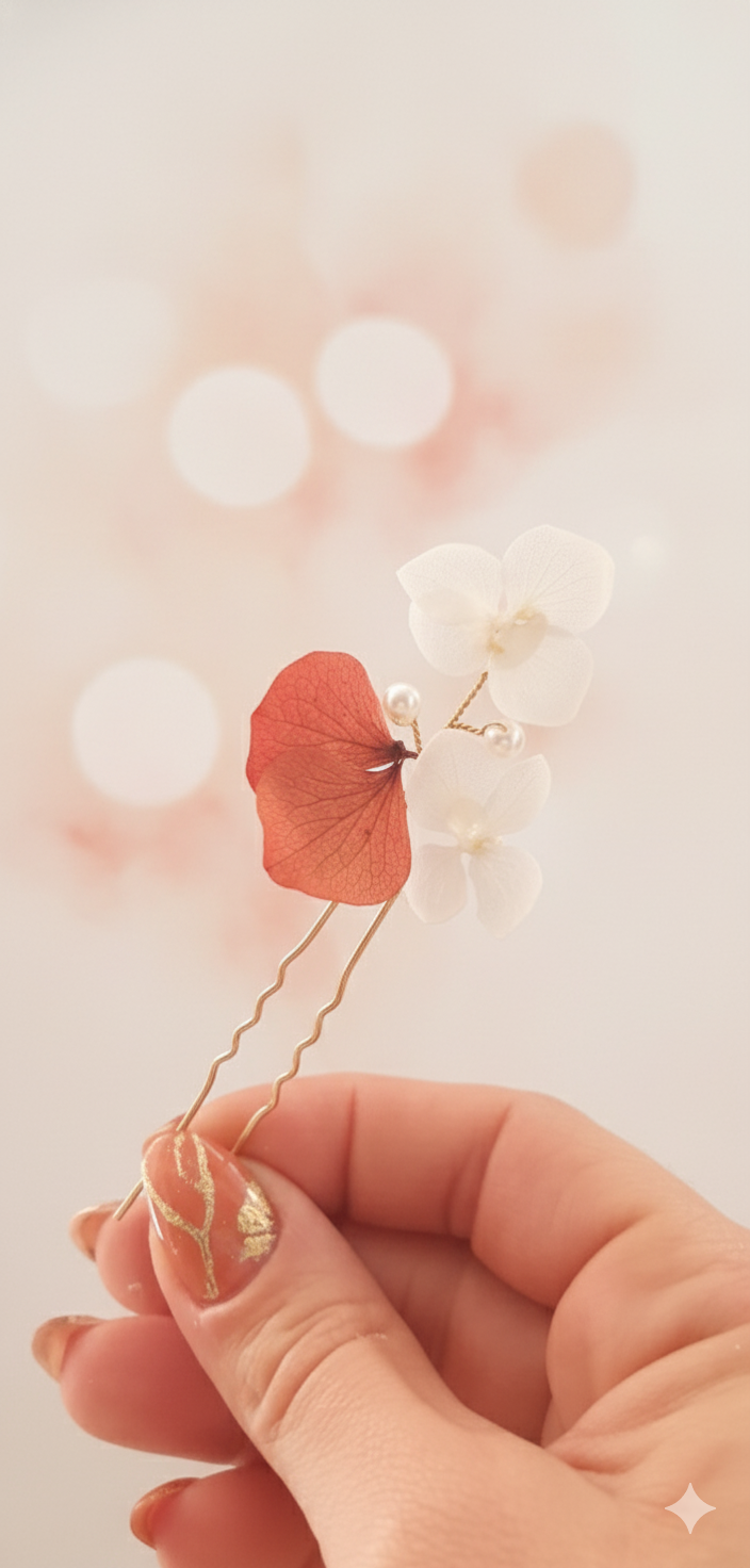 Épingle à cheveux fleurie