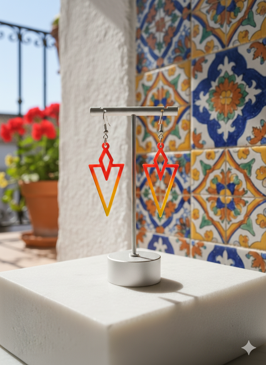 Boucles Flamme tropicale