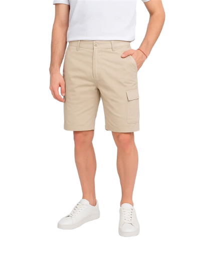 Bermuda Cargo Gabardina 6 Bolsillos c/Pasacinto